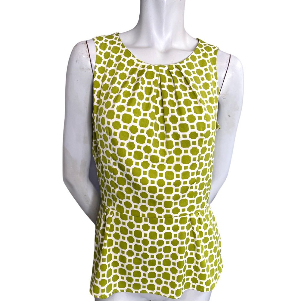 Banana Republic Factory Lattice Print Blouse 10